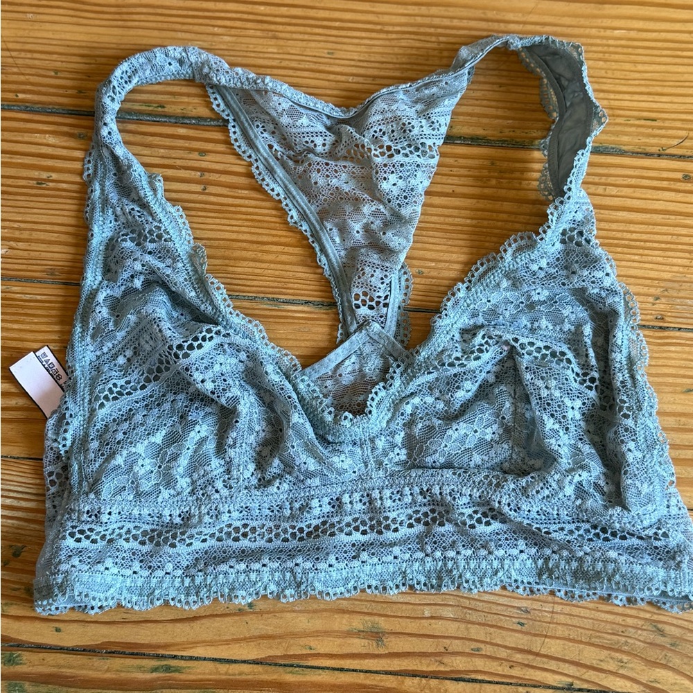 Victoria's Secret Sage Green Lace Racerback Bralette